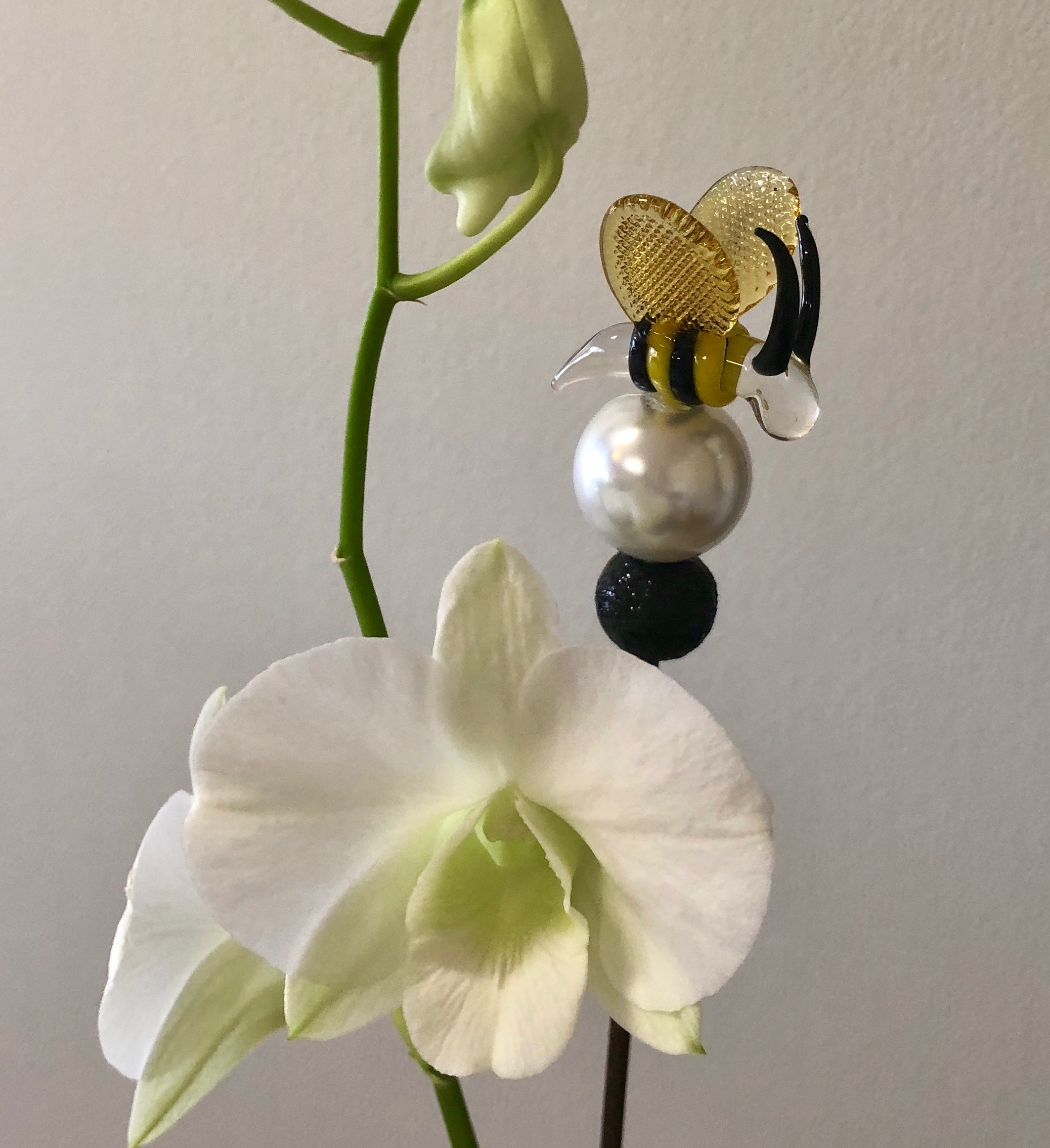 handblown glass bee