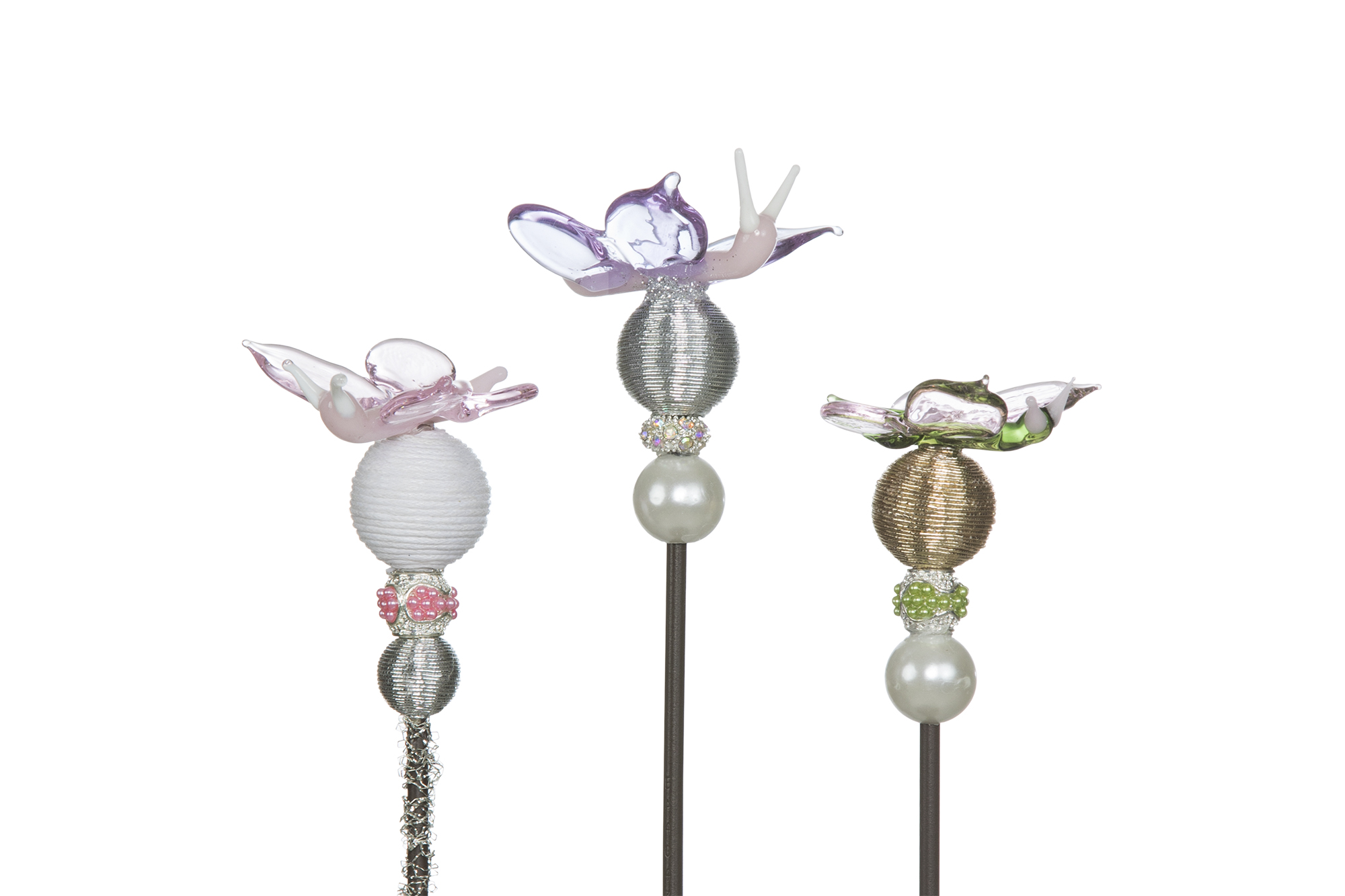 handblown glass butterflies