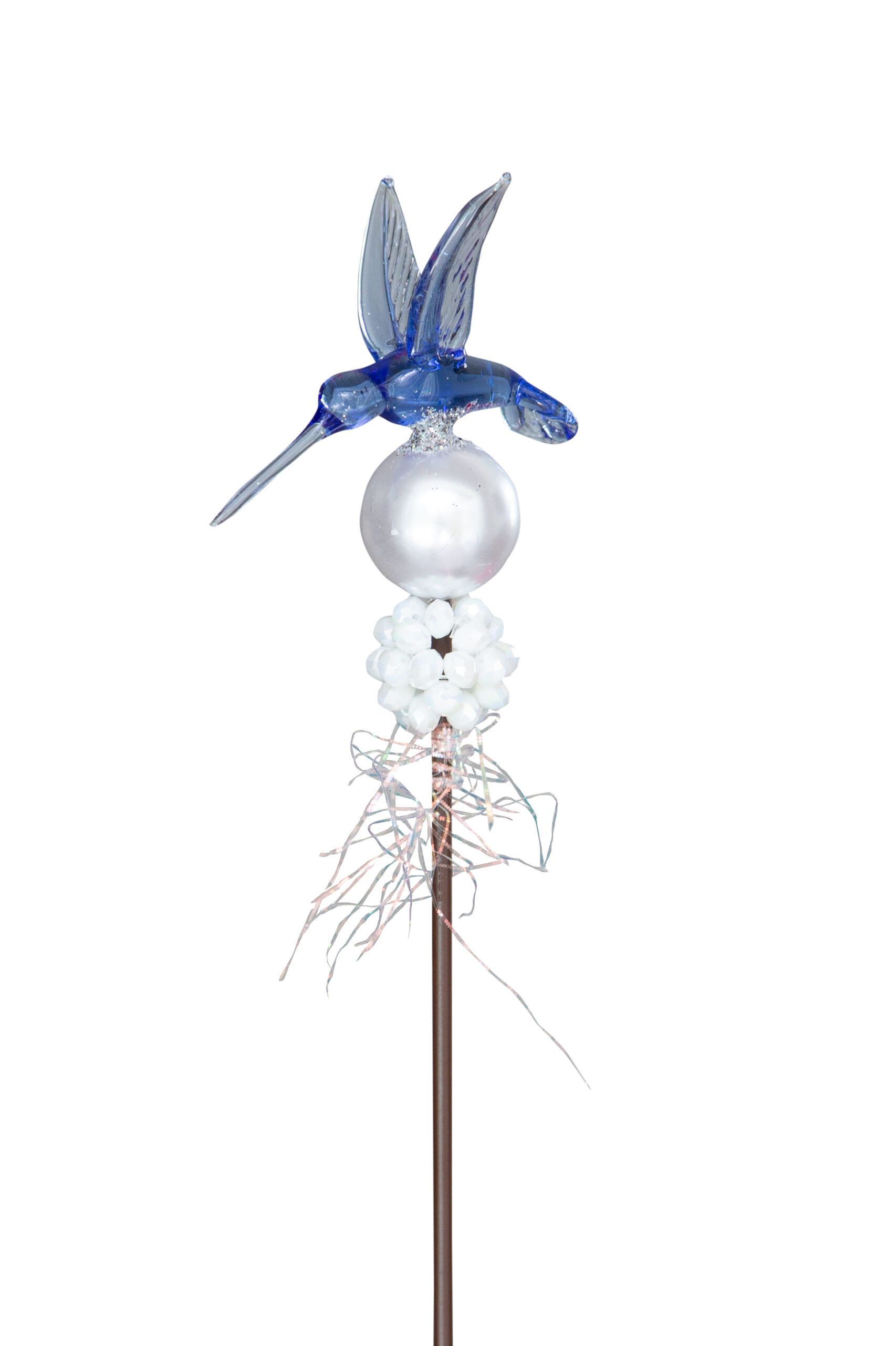 blue glass hummingbird botanistix